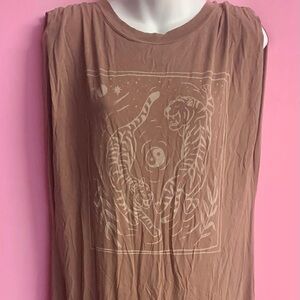 Project Social T Brown Midi Dress